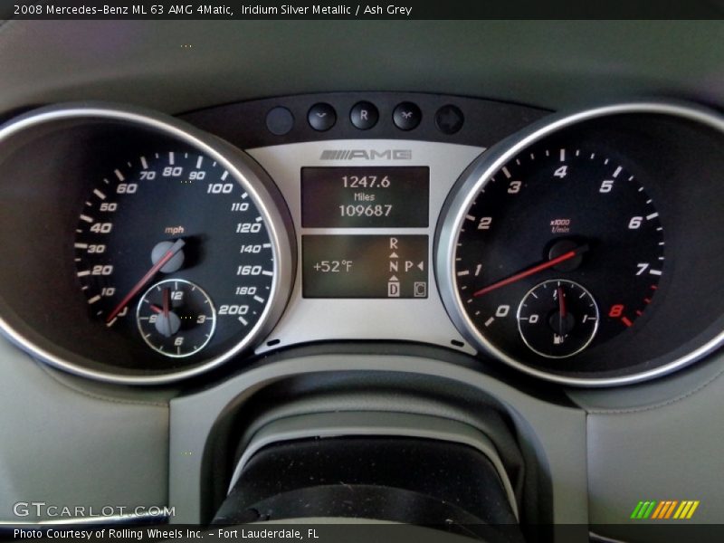 Iridium Silver Metallic / Ash Grey 2008 Mercedes-Benz ML 63 AMG 4Matic