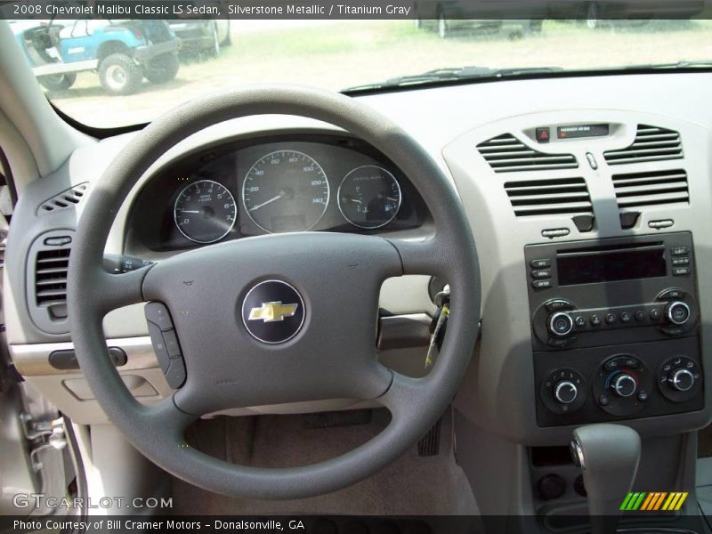 Silverstone Metallic / Titanium Gray 2008 Chevrolet Malibu Classic LS Sedan