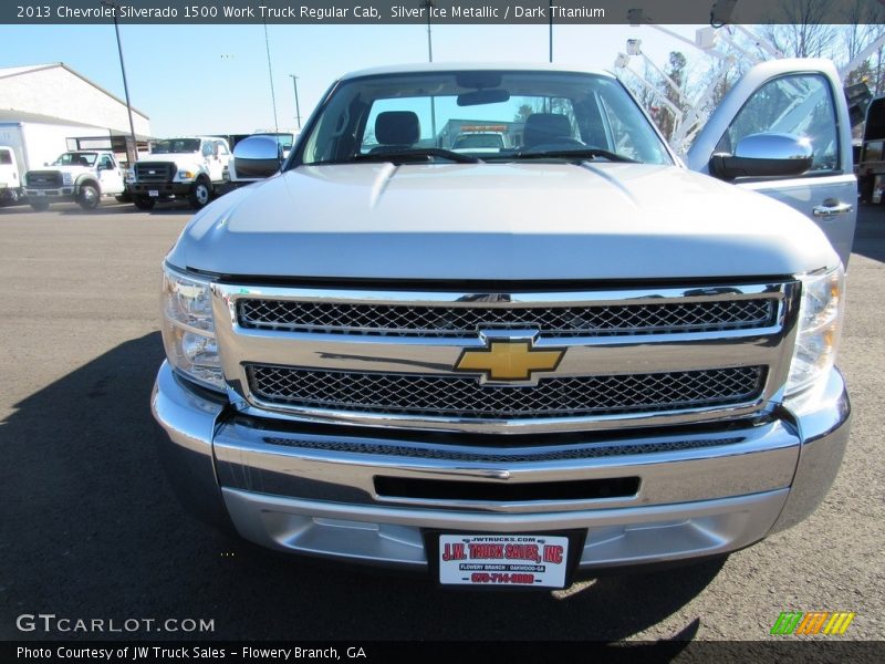 Silver Ice Metallic / Dark Titanium 2013 Chevrolet Silverado 1500 Work Truck Regular Cab