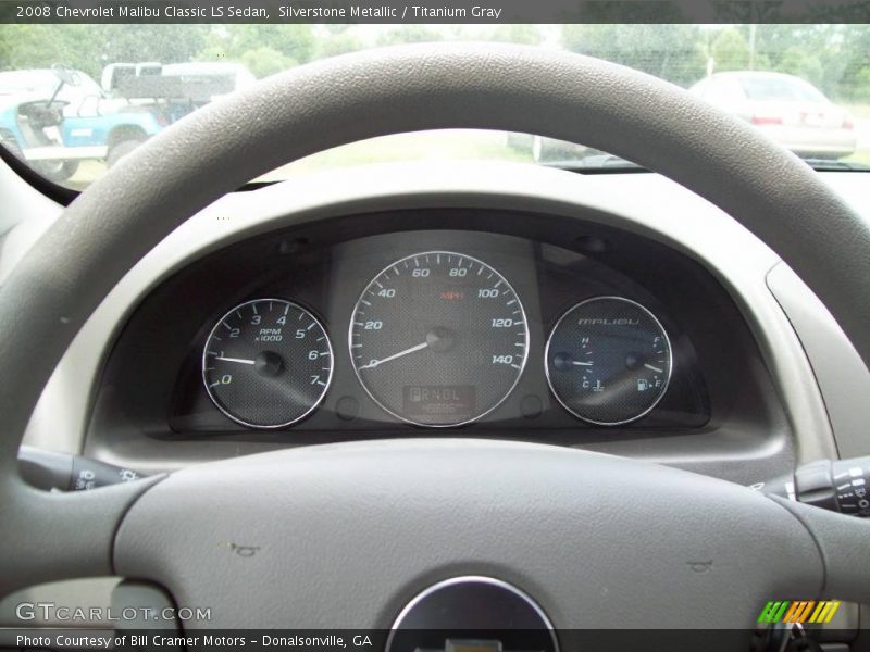 Silverstone Metallic / Titanium Gray 2008 Chevrolet Malibu Classic LS Sedan