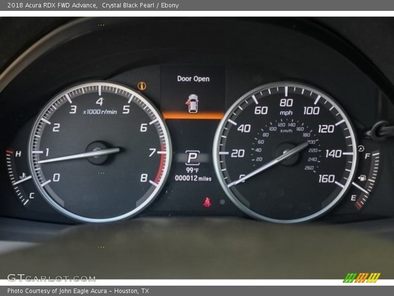 Crystal Black Pearl / Ebony 2018 Acura RDX FWD Advance