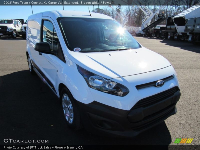 Frozen White / Pewter 2016 Ford Transit Connect XL Cargo Van Extended