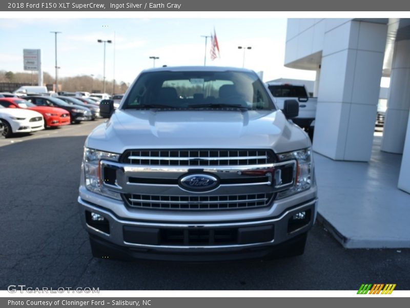 Ingot Silver / Earth Gray 2018 Ford F150 XLT SuperCrew