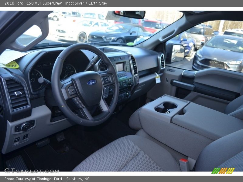 Ingot Silver / Earth Gray 2018 Ford F150 XLT SuperCrew