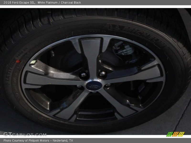 White Platinum / Charcoal Black 2018 Ford Escape SEL