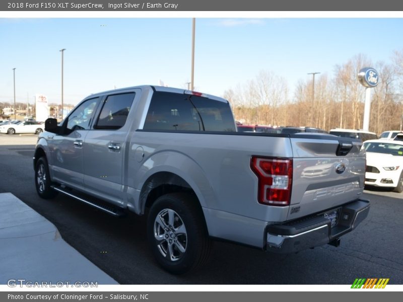 Ingot Silver / Earth Gray 2018 Ford F150 XLT SuperCrew