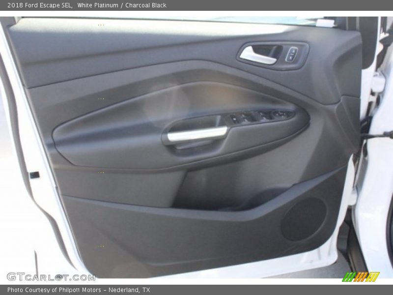White Platinum / Charcoal Black 2018 Ford Escape SEL