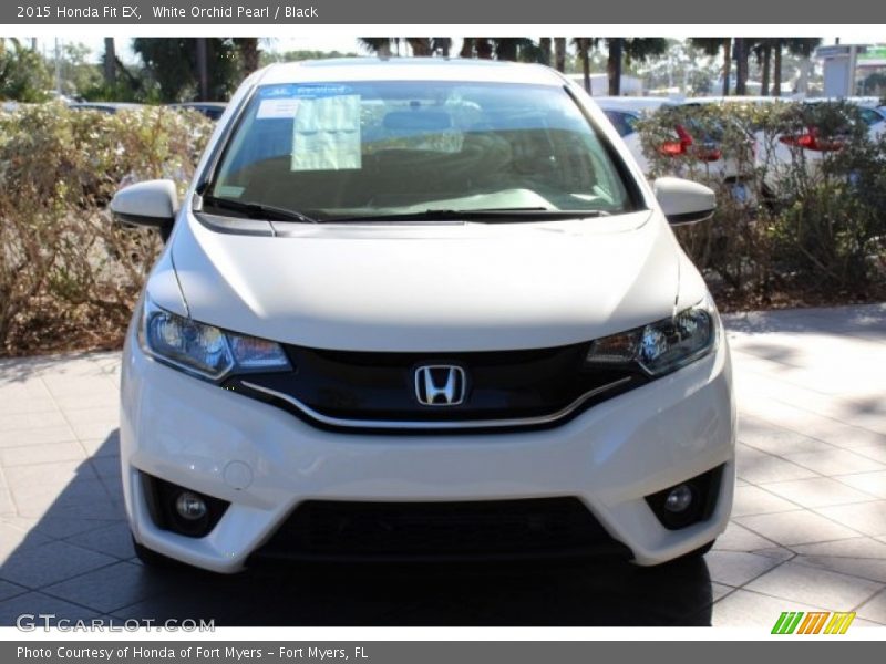 White Orchid Pearl / Black 2015 Honda Fit EX