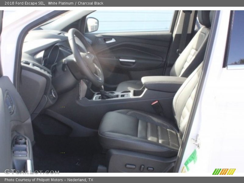 White Platinum / Charcoal Black 2018 Ford Escape SEL