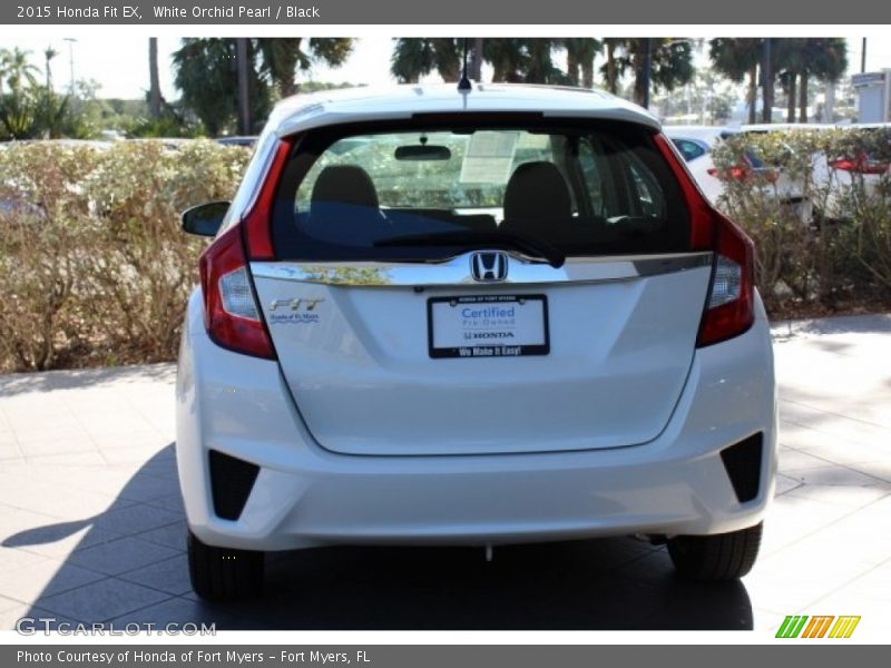 White Orchid Pearl / Black 2015 Honda Fit EX