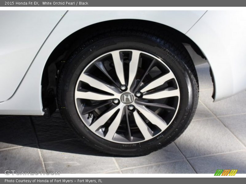 White Orchid Pearl / Black 2015 Honda Fit EX