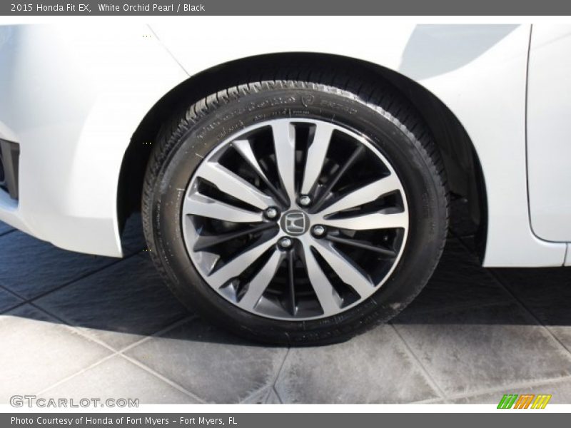 White Orchid Pearl / Black 2015 Honda Fit EX
