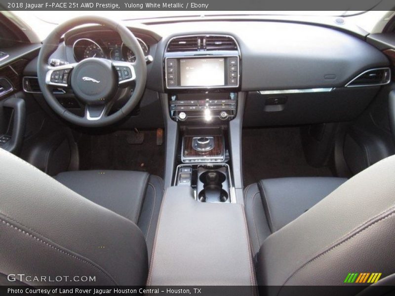 Yulong White Metallic / Ebony 2018 Jaguar F-PACE 25t AWD Prestige