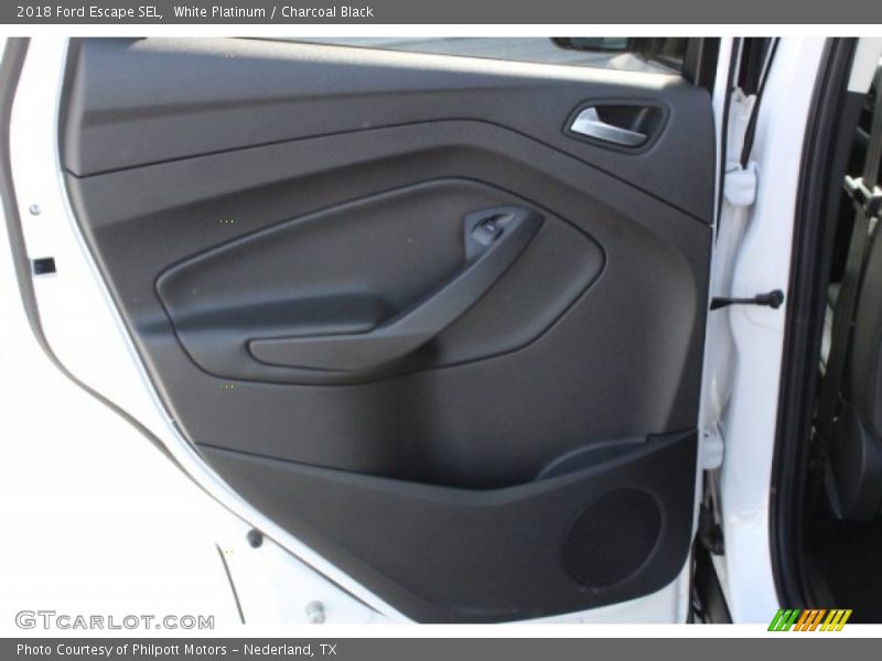 White Platinum / Charcoal Black 2018 Ford Escape SEL