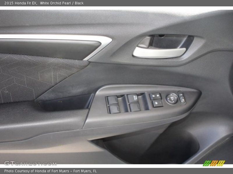 White Orchid Pearl / Black 2015 Honda Fit EX