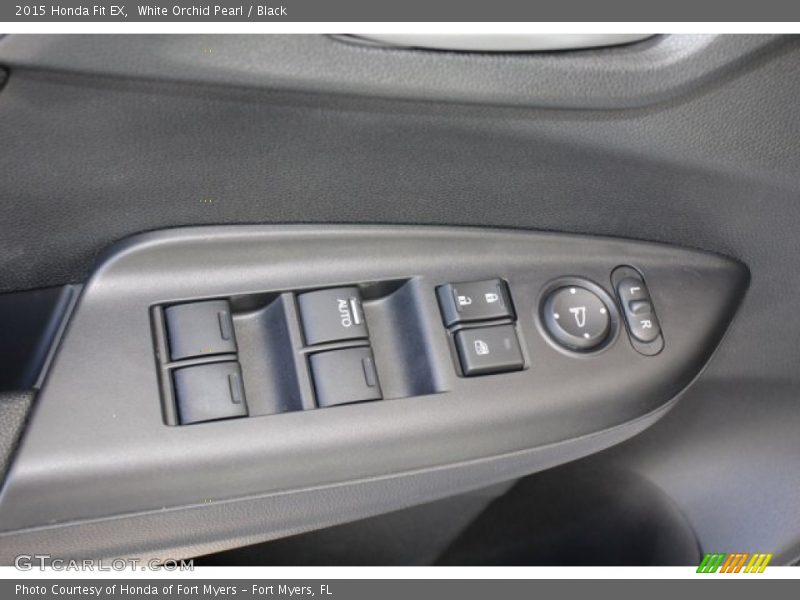 White Orchid Pearl / Black 2015 Honda Fit EX