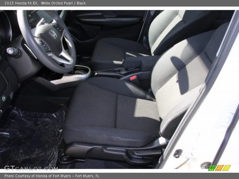 White Orchid Pearl / Black 2015 Honda Fit EX