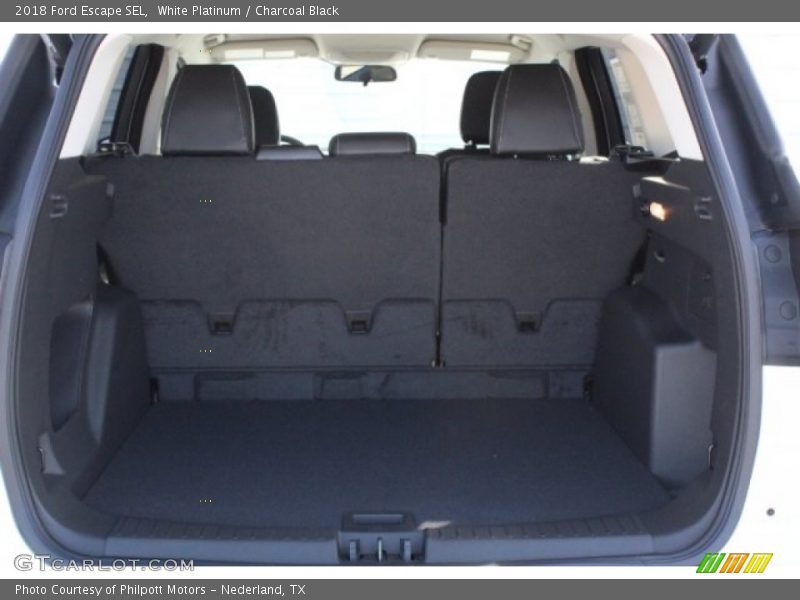 White Platinum / Charcoal Black 2018 Ford Escape SEL