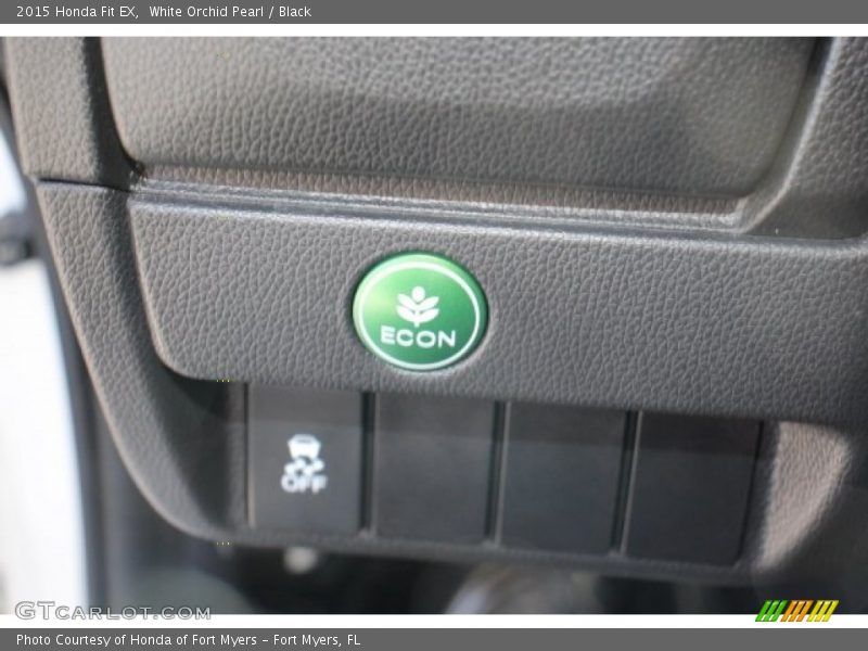 White Orchid Pearl / Black 2015 Honda Fit EX