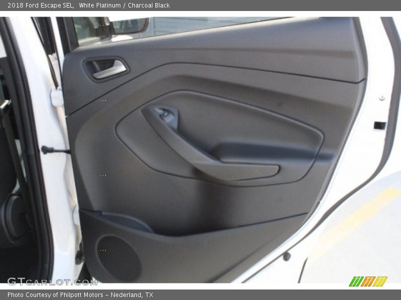 White Platinum / Charcoal Black 2018 Ford Escape SEL