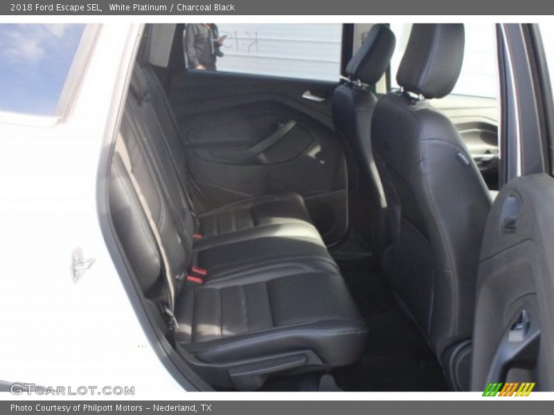White Platinum / Charcoal Black 2018 Ford Escape SEL