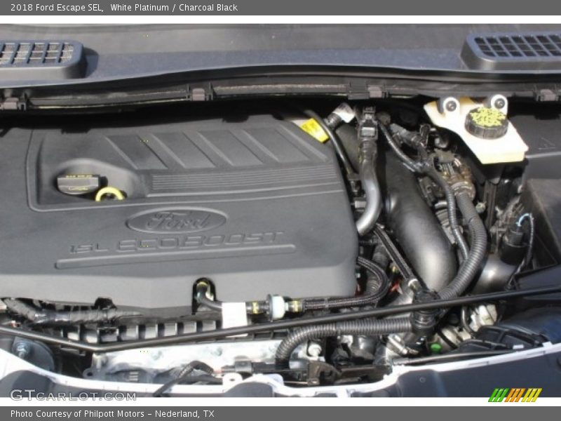 White Platinum / Charcoal Black 2018 Ford Escape SEL