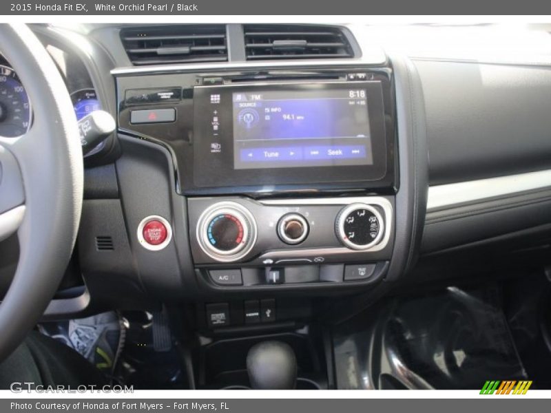 White Orchid Pearl / Black 2015 Honda Fit EX