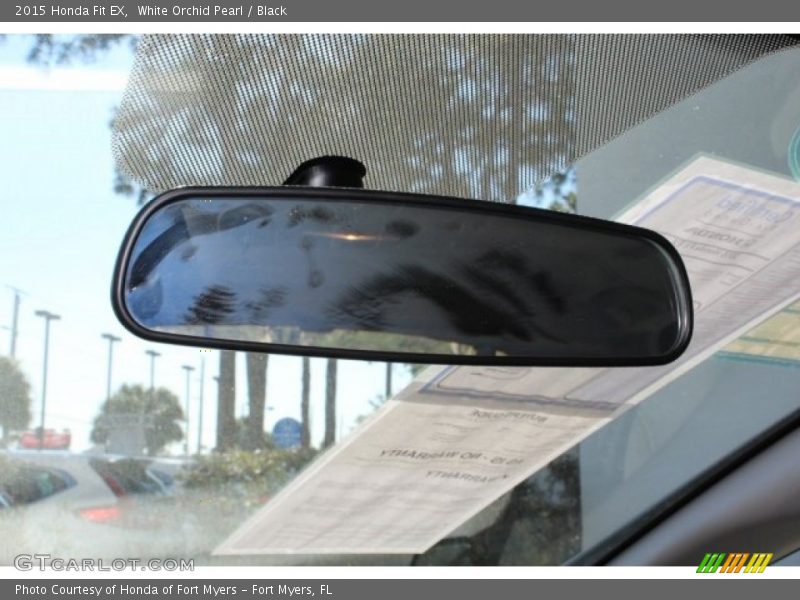 White Orchid Pearl / Black 2015 Honda Fit EX