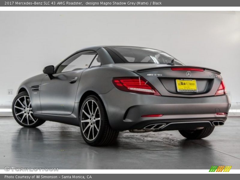 designo Magno Shadow Grey (Matte) / Black 2017 Mercedes-Benz SLC 43 AMG Roadster