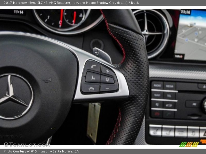 designo Magno Shadow Grey (Matte) / Black 2017 Mercedes-Benz SLC 43 AMG Roadster