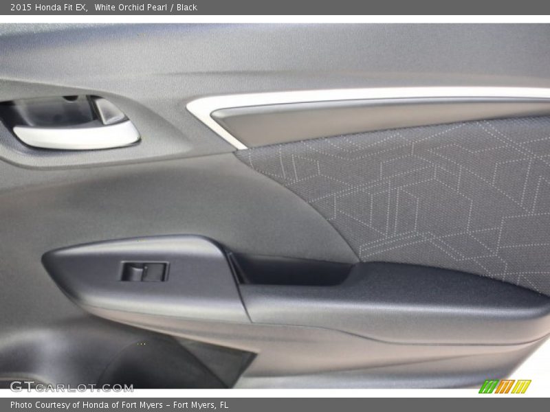 White Orchid Pearl / Black 2015 Honda Fit EX
