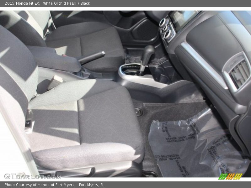 White Orchid Pearl / Black 2015 Honda Fit EX