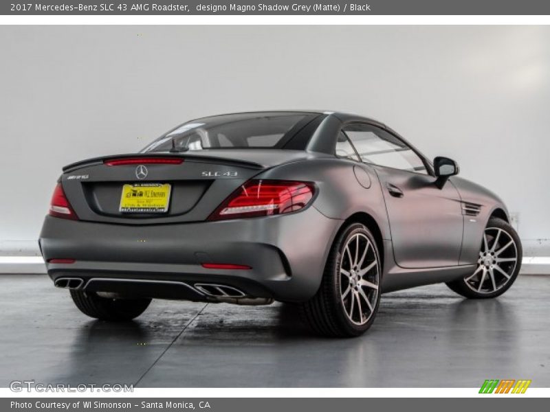 designo Magno Shadow Grey (Matte) / Black 2017 Mercedes-Benz SLC 43 AMG Roadster