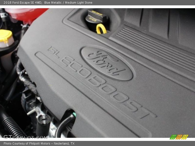 Blue Metallic / Medium Light Stone 2018 Ford Escape SE 4WD