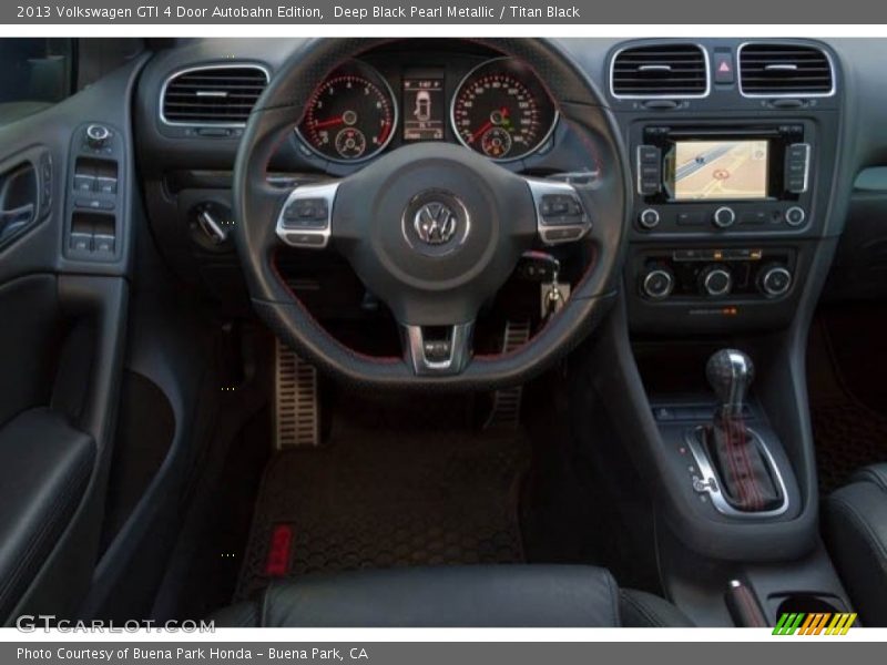 Deep Black Pearl Metallic / Titan Black 2013 Volkswagen GTI 4 Door Autobahn Edition