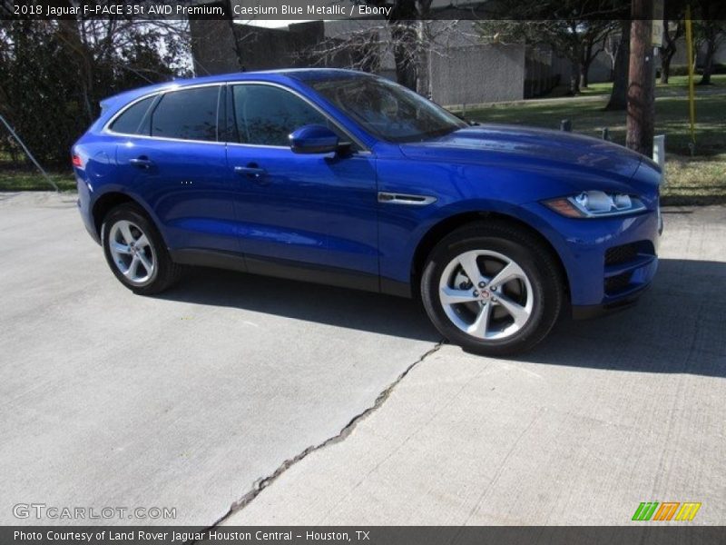 Caesium Blue Metallic / Ebony 2018 Jaguar F-PACE 35t AWD Premium