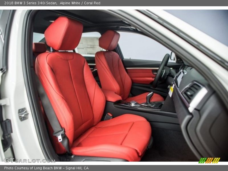  2018 3 Series 340i Sedan Coral Red Interior