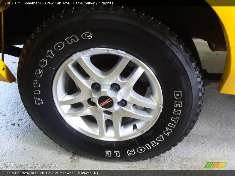 Flame Yellow / Graphite 2002 GMC Sonoma SLS Crew Cab 4x4