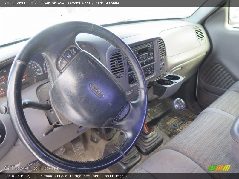 Oxford White / Dark Graphite 2002 Ford F150 XL SuperCab 4x4
