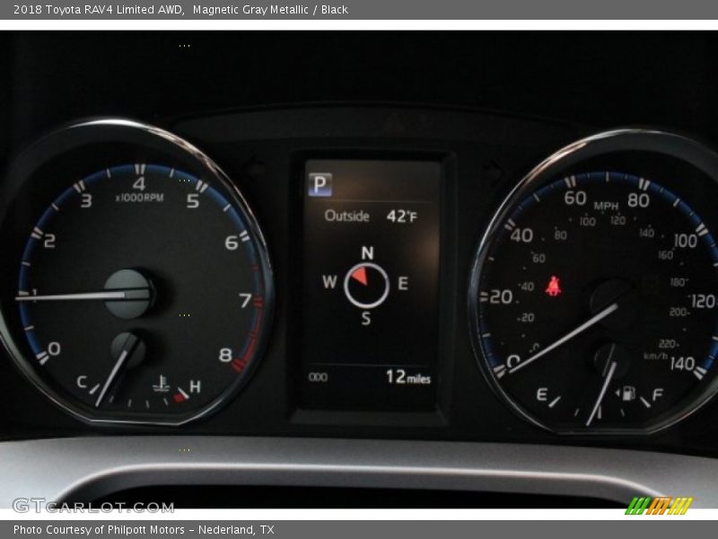 Magnetic Gray Metallic / Black 2018 Toyota RAV4 Limited AWD