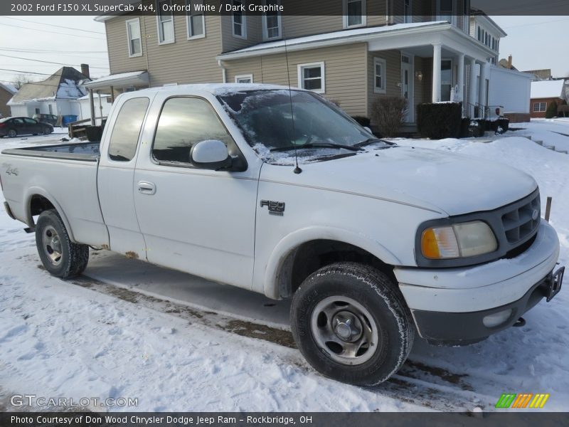 Oxford White / Dark Graphite 2002 Ford F150 XL SuperCab 4x4