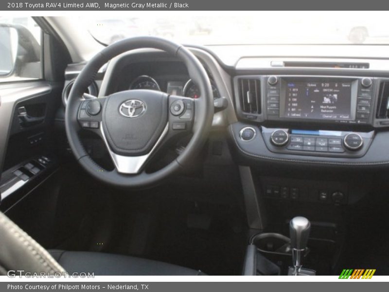 Magnetic Gray Metallic / Black 2018 Toyota RAV4 Limited AWD