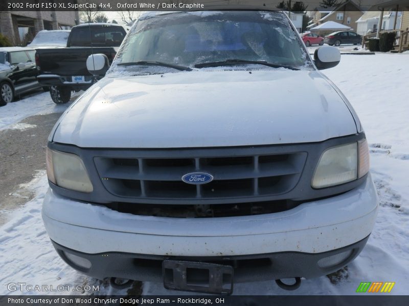 Oxford White / Dark Graphite 2002 Ford F150 XL SuperCab 4x4