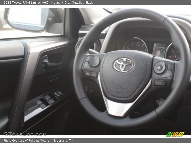 Magnetic Gray Metallic / Black 2018 Toyota RAV4 Limited AWD