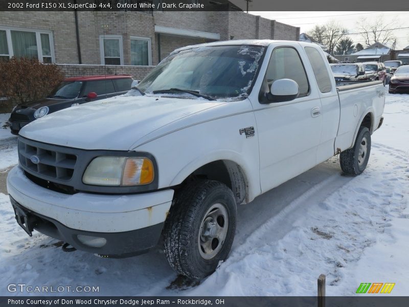 Oxford White / Dark Graphite 2002 Ford F150 XL SuperCab 4x4
