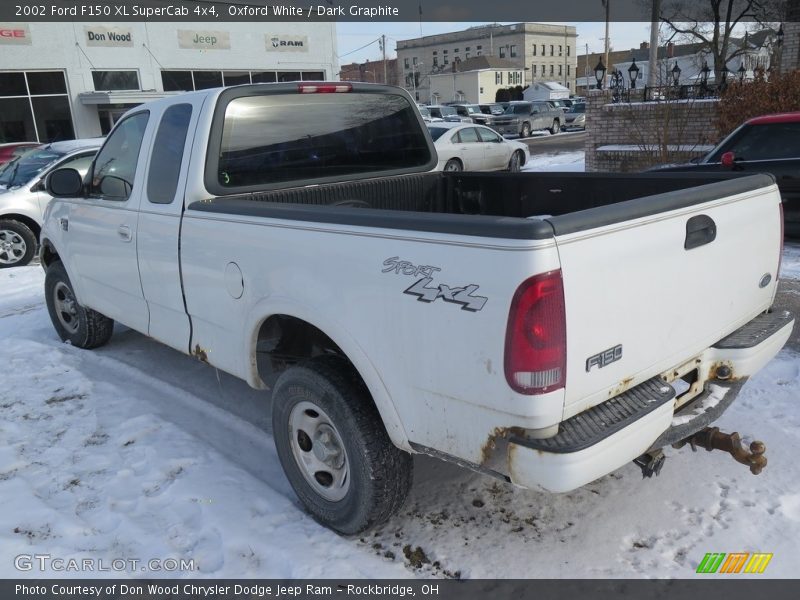 Oxford White / Dark Graphite 2002 Ford F150 XL SuperCab 4x4