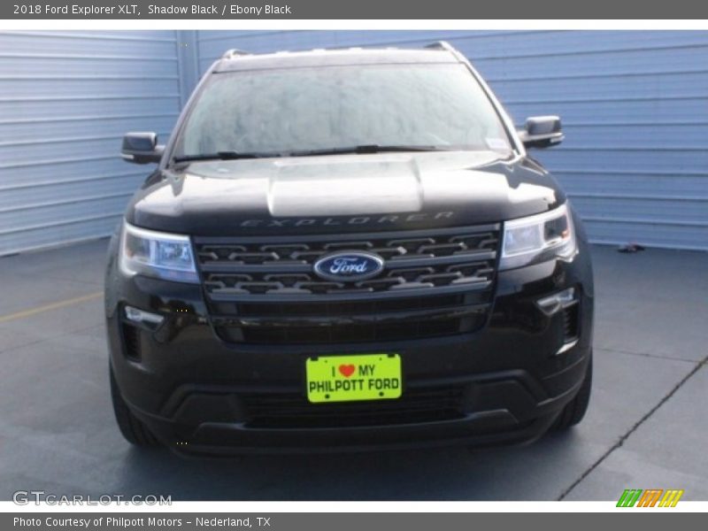 Shadow Black / Ebony Black 2018 Ford Explorer XLT