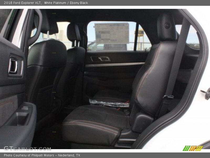 White Platinum / Ebony Black 2018 Ford Explorer XLT