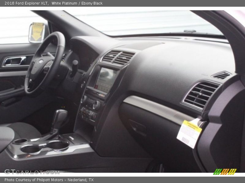 White Platinum / Ebony Black 2018 Ford Explorer XLT