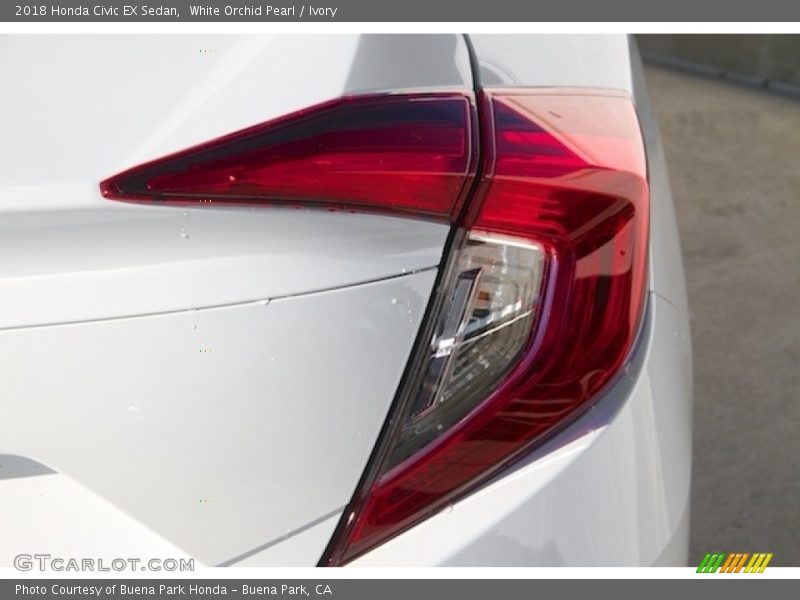 White Orchid Pearl / Ivory 2018 Honda Civic EX Sedan